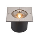 LED Bodeneinbauleuchte ROCCI 200 EL, IP65/IP67 IK08, 16W 3000K 1530lm 120, Edelstahl 316, begehbar, starr, Blende eckig