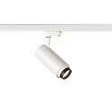 SLV 3-Phasen LED Strahler NUMINOS� ZOOM M, 230V / 500mA, CRi >90, fokussierbar, Phasen dimmbar, 20W 4000K 15�-60�, wei�