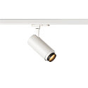 SLV 3-Phasen LED Strahler NUMINOS ZOOM M, 230V / 500mA, CRi >90, fokussierbar, DALI dimmbar, 20W 2700K 15-60, wei