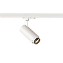 SLV 3-Phasen LED Strahler NUMINOS ZOOM M, 230V / 500mA, CRi >90, fokussierbar, DALI dimmbar, 20W 3000K 15-60, wei
