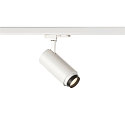 SLV Projecteur triphas NUMINOS ZOOM M contrlable par DALI, focalisable, pivotant  la cardan IP20, blanche gradable
