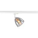 Projecteur triphas PARA CONE GL GU10 GU10 IP20, transparent, blanche
