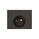 Außenwandleuchte GRAFIT, IP44 IK02, E27, rund, anthrazit / Diffusor in Rauchglas-Optik, satiniert, mit Sensor