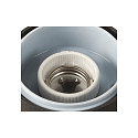 Außenwandleuchte GRAFIT, IP44 IK02, E27, rund, anthrazit / Diffusor in Rauchglas-Optik, satiniert, mit Sensor