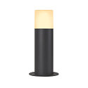 SLV Luce con piedistallo GRAFIT 30 POLE rotondo, con diffusore E27 IP44, antracite dimmerabile