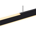 Luminaire  suspension ONE LINEAR 100 PHASE UP/DOWN IP20, noir gradable