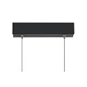 Luminaire  suspension ONE LINEAR 100 PHASE UP/DOWN IP20, noir gradable