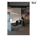 SLV pendant luminaire WORKLIGHT UGR < 19 IP20, silver dimmable
