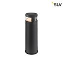 SLV bollard lamp M-POL 30 cylindrical, short, without socket IP65, anthracite dimmable