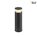 SLV bollard lamp M-POL 30 cylindrical, short, without socket IP65, anthracite dimmable