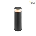 SLV bollard lamp M-POL 30 cylindrical, short, without socket IP65, anthracite dimmable