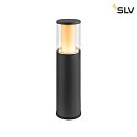 SLV bollard lamp M-POL 30 cylindrical, short, without socket IP65, anthracite dimmable