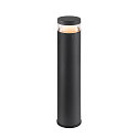 SLV bollard lamp M-POL 60 cylindrical, short, without socket IP65, anthracite dimmable