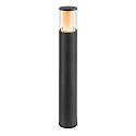SLV bollard lamp M-POL 90 cylindrical, short, without socket IP65, anthracite dimmable
