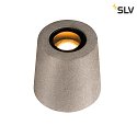 SLV Luci da pavimento CONCRETO FL rotondo, conico GU10 IP65, Grigio dimmerabile