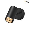 Wand-/Decken-Spot ASTO TUBE SINGLE, IP20, zylindrisch, 1-flammig, 1x GU10 max. 10W, schwarz
