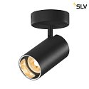 Wand-/Decken-Spot ASTO TUBE SINGLE, IP20, zylindrisch, 1-flammig, 1x GU10 max. 10W, schwarz