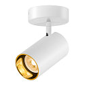 SLV Lampada da parete e soffitto ASTO TUBE CW SINGLE 1-Lampadina, rotondo, rotazione cardanica GU10 IP20, bianco dimmerabile