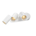 SLV Applique et plafonnier ASTO TUBE CW TRIPLE 3 flammes, langue, pivotant  la cardan GU10 IP20, blanche gradable