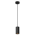 Luminaire  suspension ASTO TUBE  1 flamme, rond, rigide GU10 IP20, noir gradable