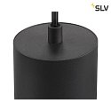 SLV Pendelleuchte ASTO TUBE, IP20, zylindrisch, 1-flammig, 1x GU10 max. 10W, schwarz
