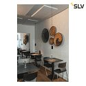 SLV Pendelleuchte ASTO TUBE, IP20, zylindrisch, 1-flammig, 1x GU10 max. 10W, schwarz