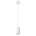 SLV pendant luminaire ASTO TUBE 1 flame, round, rigid GU10 IP20, white dimmable