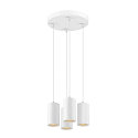 Luminaire  suspension ASTO TUBE 4 flammes, rond, rigide GU10 IP20, blanche gradable