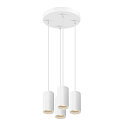 SLV Luminaire  suspension ASTO TUBE 4 flammes, rond, rigide GU10 IP20, blanche gradable