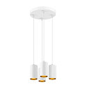 SLV Luminaire  suspension ASTO TUBE 4 flammes, rond, rigide GU10 IP20, blanche gradable