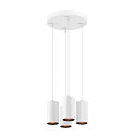 SLV Luminaire  suspension ASTO TUBE 4 flammes, rond, rigide GU10 IP20, blanche gradable