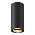 SLV Downlight ASTO TUBE cylindrique, rigide, version pour montage en surface GU10 IP20, noir gradable