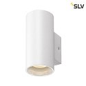 SLV Lampada da parete ASTO TUBE Giù, 1-Lampadina, cilindrico, rigido GU10 IP20, bianco dimmerabile