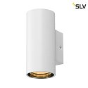 SLV Lampada da parete ASTO TUBE Giù, 1-Lampadina, cilindrico, rigido GU10 IP20, bianco dimmerabile