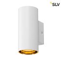 SLV Lampada da parete ASTO TUBE Giù, 1-Lampadina, cilindrico, rigido GU10 IP20, bianco dimmerabile