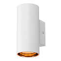 SLV Luminaire mural ASTO TUBE Bas,  1 flamme, cylindrique, rigide GU10 IP20, blanche gradable