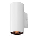 SLV Luminaire mural ASTO TUBE Bas,  1 flamme, cylindrique, rigide GU10 IP20, blanche gradable