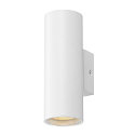 Luminaire mural ASTO TUBE haut bas,  2 flammes, cylindrique, rigide GU10 IP20, blanche gradable