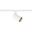 SLV 1-Projecteur monophas ASTO TUBE rond, pivotant  la cardan GU10 IP20, blanche gradable
