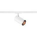 SLV 1-Projecteur monophas ASTO TUBE rond, pivotant  la cardan GU10 IP20, blanche gradable
