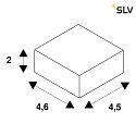 SLV Phasenabschnittdimmer, mit DALI-Steuereingang, IP20, weiß