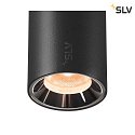 SLV spot NUMINOS® XS TRACK 48V DALI controllable IP20, chrome, black dimmable