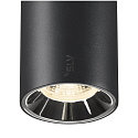 SLV spot NUMINOS XS 48V DALI 2 40 swivelling, for VDU workstation, DALI controllable IP20, black matt dimmable
