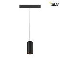 LED NV-Schienen Pendelleuchte NUMINOS® S TRACK 48V, 20°, 16W, CRI90, DALI, IP20, 2700K, 1000lm, schwarz/schwarz