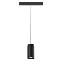 SLV pendant luminaire NUMINOS S 48V DALI 2 20 for VDU workstation, DALI controllable IP20, black matt dimmable
