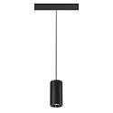 SLV pendant luminaire NUMINOS S 48V DALI 2 20 for VDU workstation, DALI controllable IP20, black matt dimmable