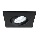 SLV cover UNIVERSAL DOWNLIGHT IP20 square, swivelling, black