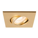 SLV Abdeckung MOVE fr LED Einbauleuchte UNIVERSAL DOWNLIGHT PHASE, IP20 (Indoor), quadratisch, schwenkbar, gold matt