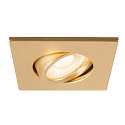 SLV Abdeckung MOVE fr LED Einbauleuchte UNIVERSAL DOWNLIGHT PHASE, IP20 (Indoor), quadratisch, schwenkbar, gold matt