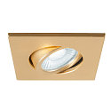 SLV Abdeckung MOVE fr LED Einbauleuchte UNIVERSAL DOWNLIGHT PHASE, IP20 (Indoor), quadratisch, schwenkbar, gold matt